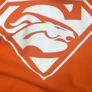 Denver Broncos Superman logo custom